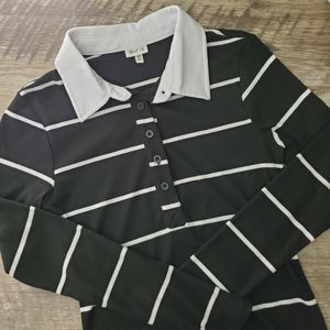 Black/White Striped Longsleeve